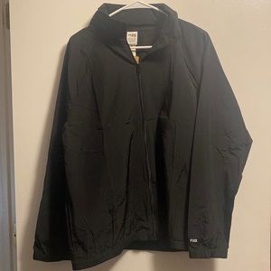 Victoria Secret Pink Black Rain Jacket